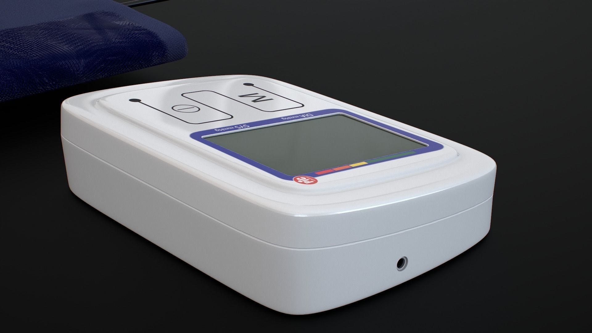Blood pressure Monitor Device Low-poly 3D model_8