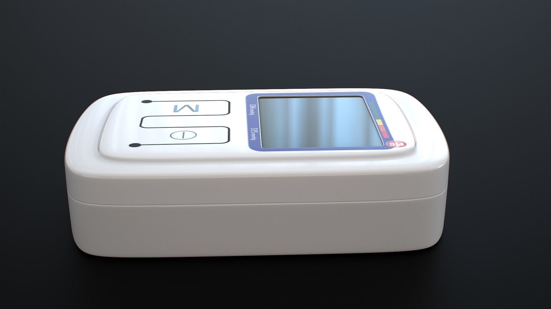Blood pressure Monitor Device Low-poly 3D model_6