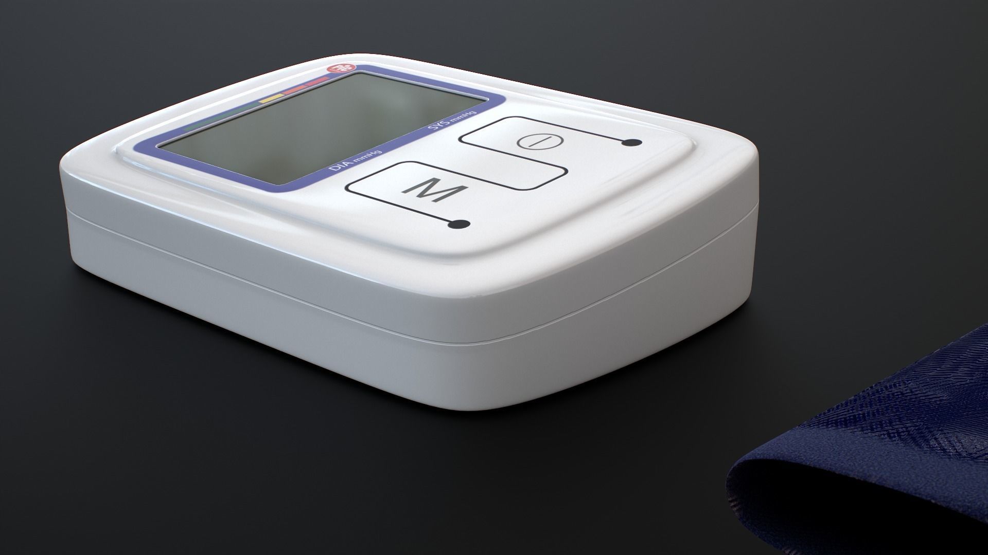 Blood pressure Monitor Device Low-poly 3D model_12