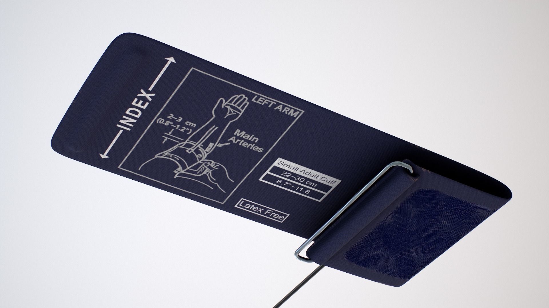 Blood pressure Monitor Device Low-poly 3D model_13