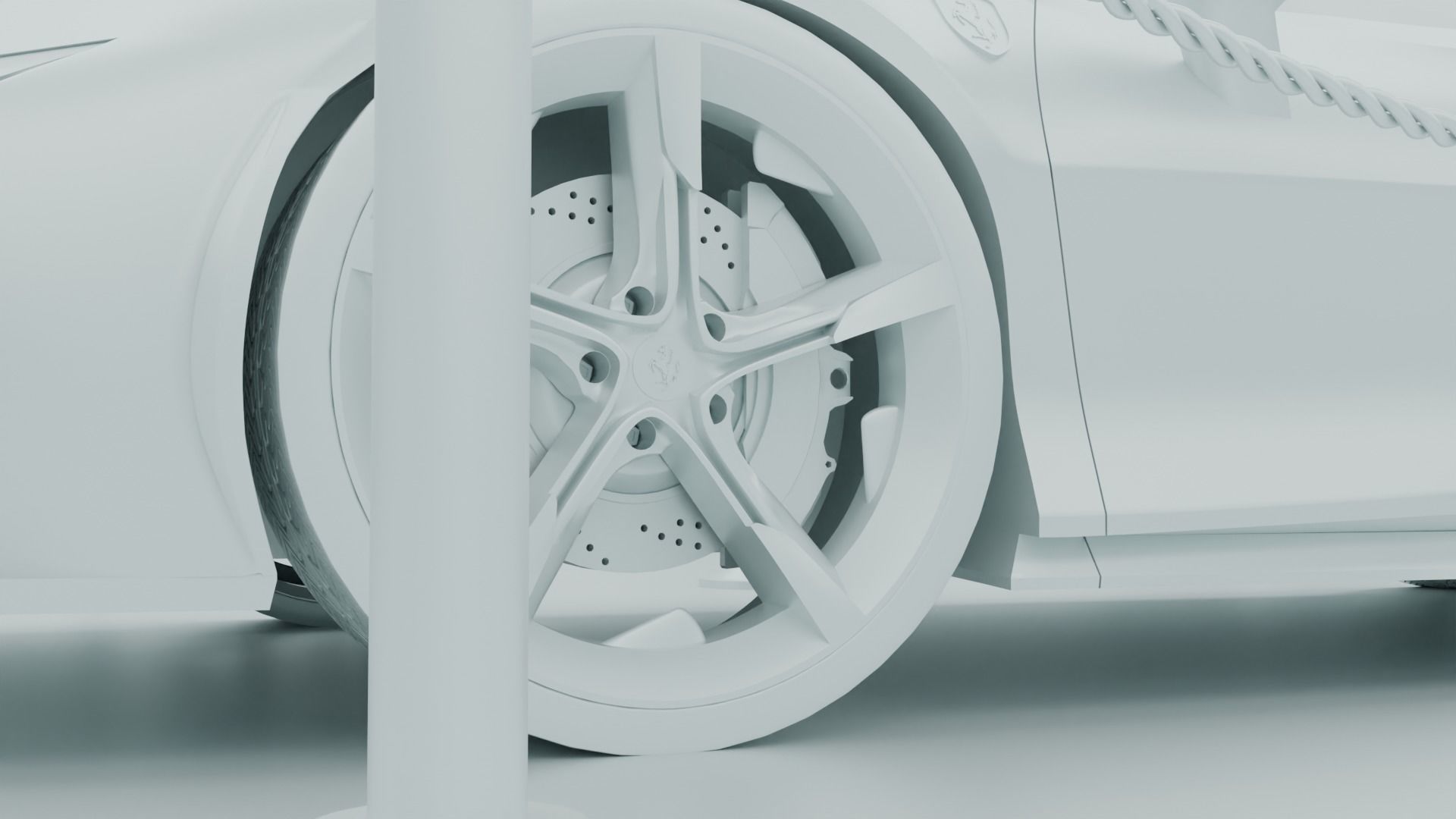 car exhibition hall showroom 3D model_11