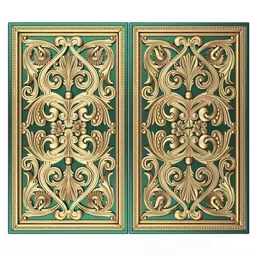 Backgammon Set 07 Green