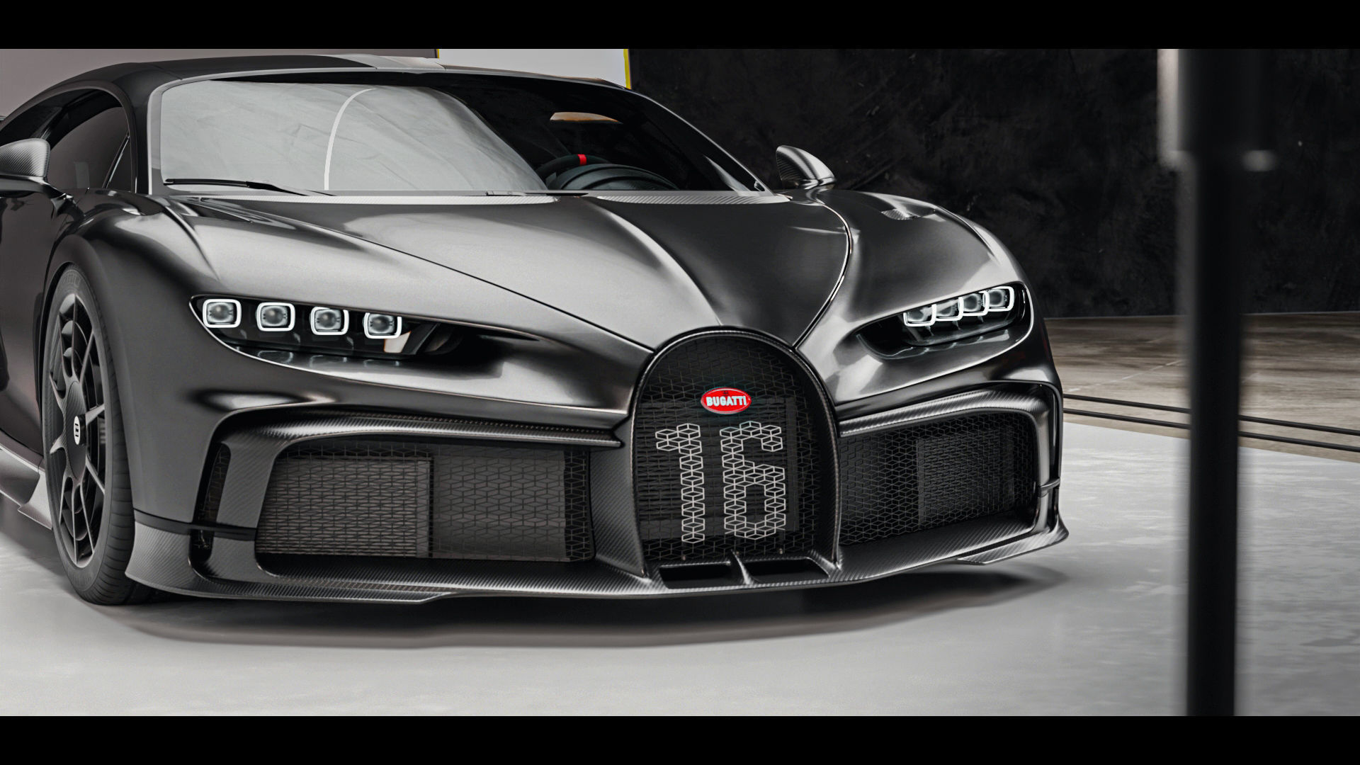 Automotive Studio Scene Low-poly 3D model_14