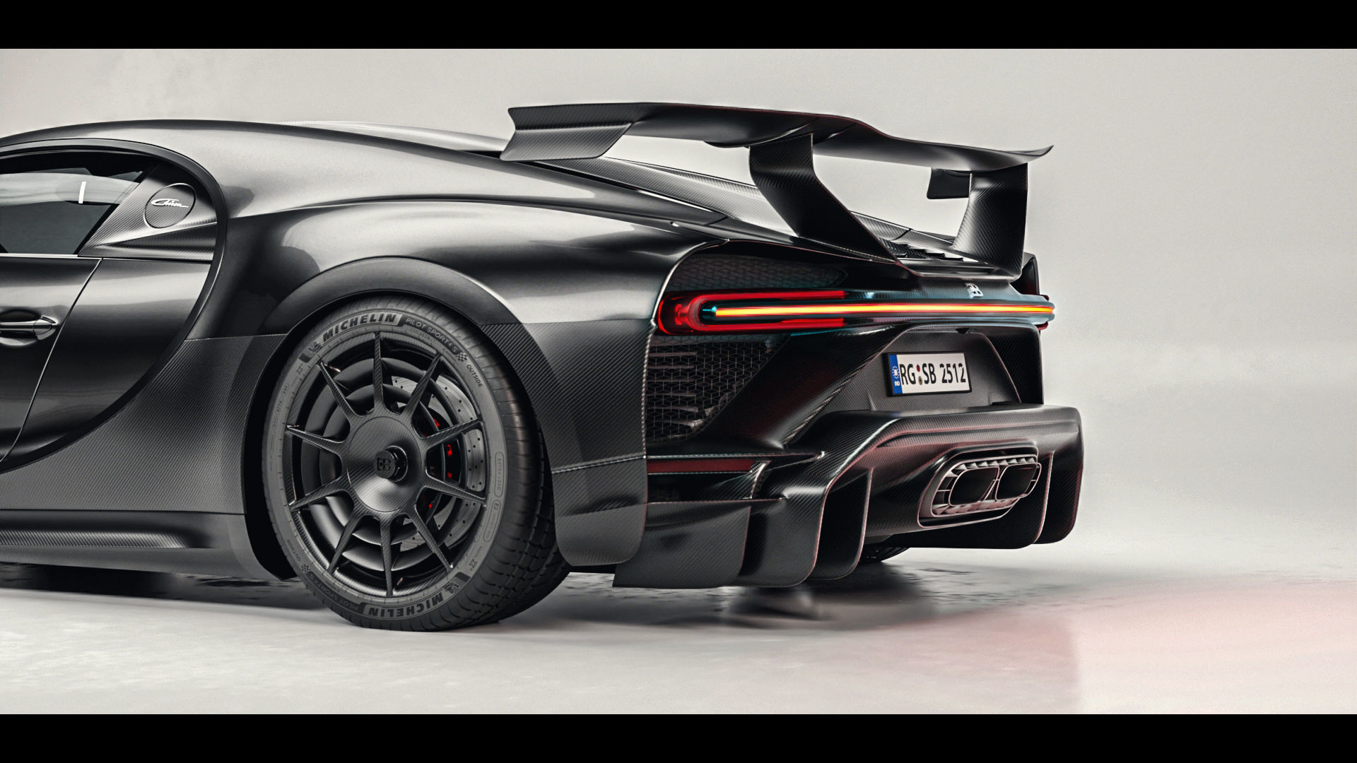 Automotive Studio Scene Low-poly 3D model_4