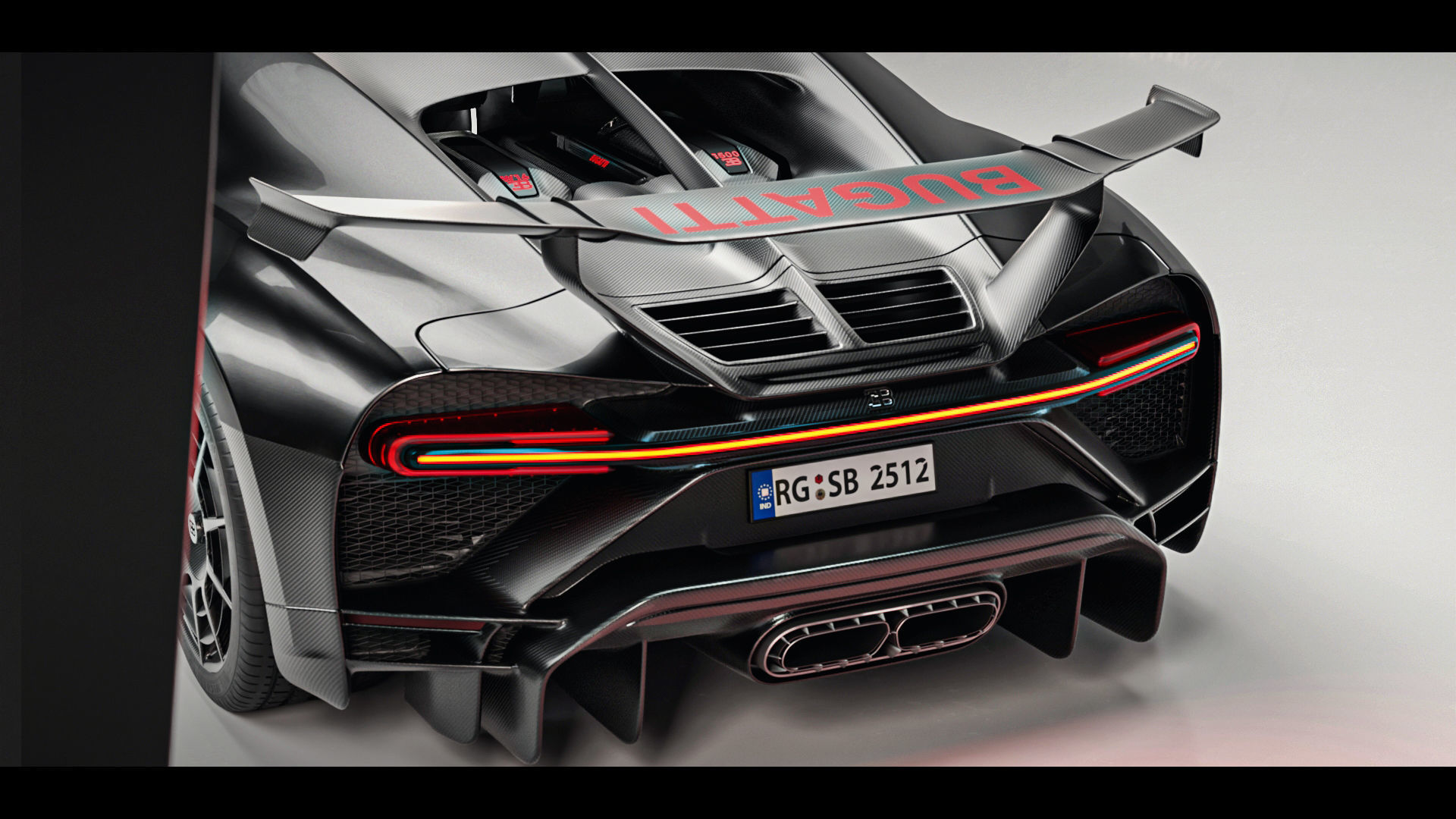 Automotive Studio Scene Low-poly 3D model_6