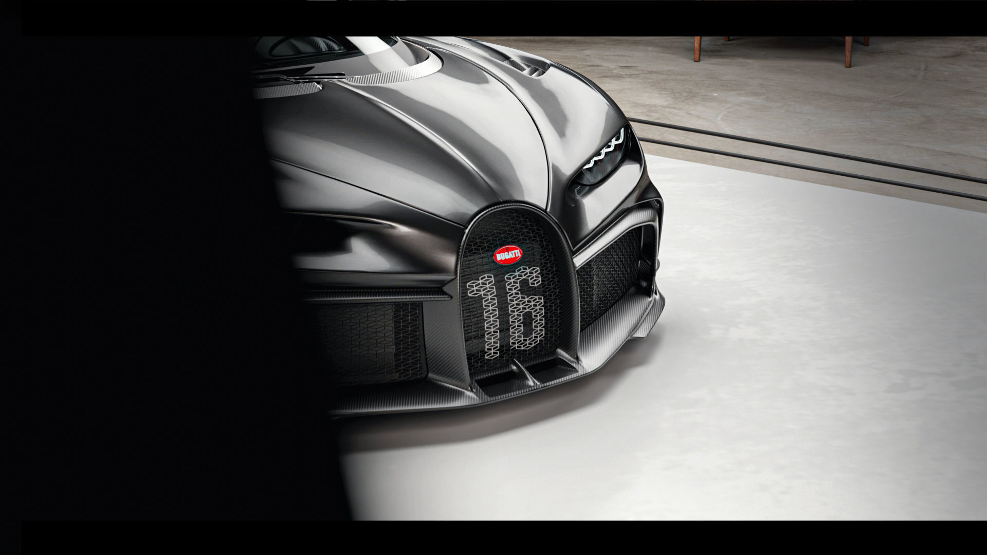 Automotive Studio Scene Low-poly 3D model_16