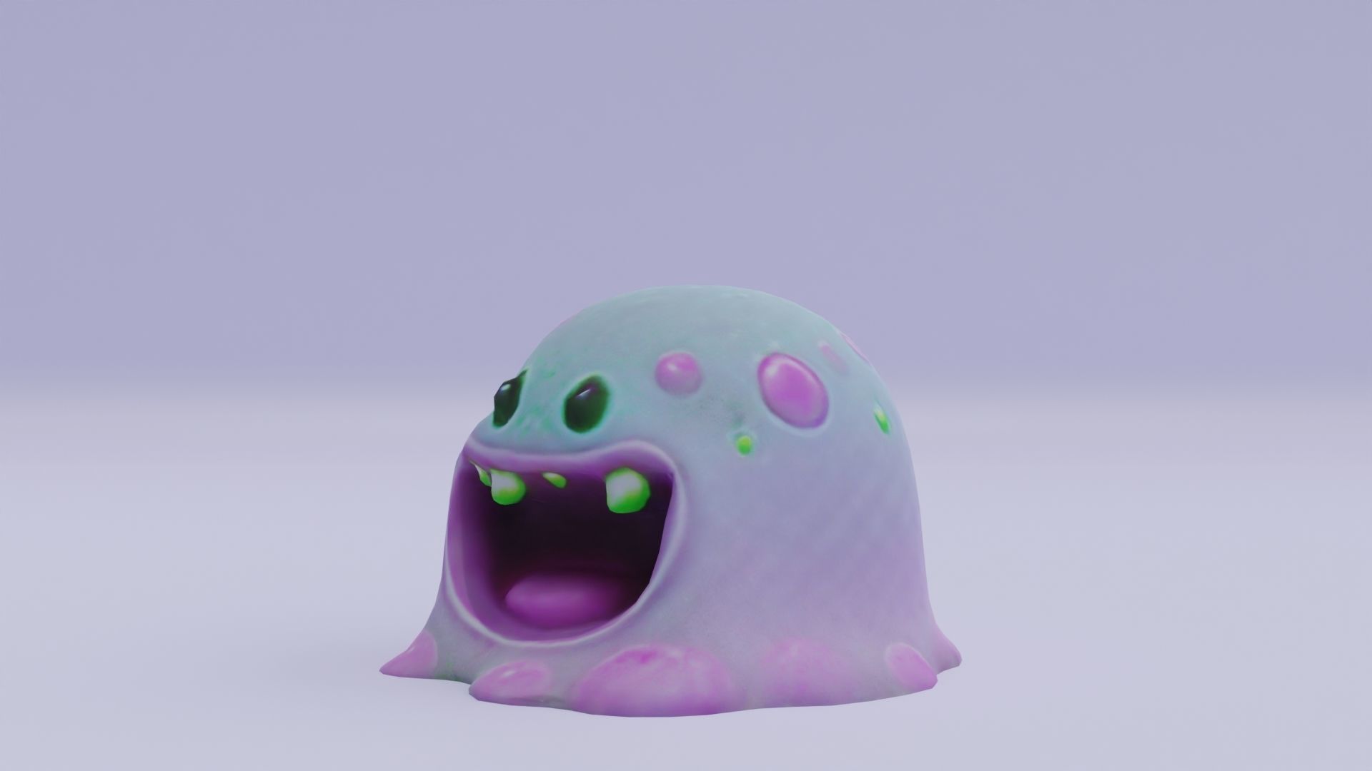 Monster Slime Cute free VR / AR / low-poly 3D model | CGTrader