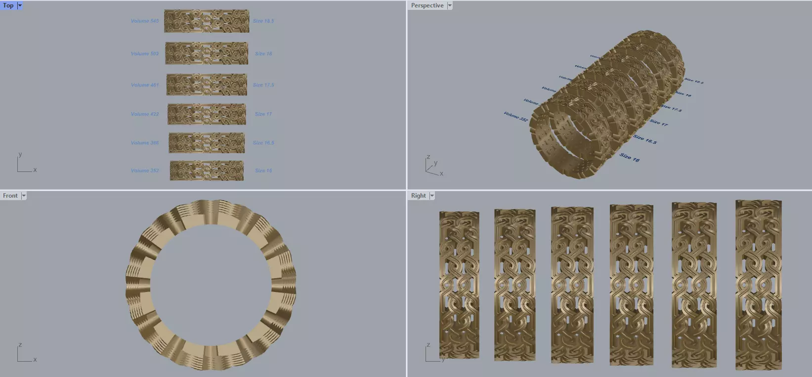 R 013 ring 6 sizes 3D print model_0