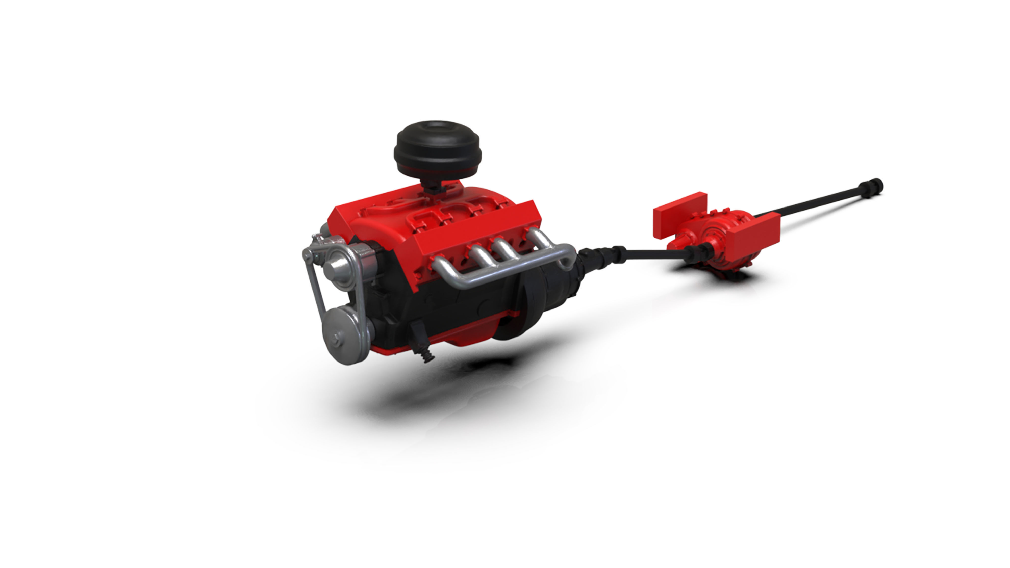 V8 Engine download Free 3D model KIT for old pickup truck Free 3D print model_12