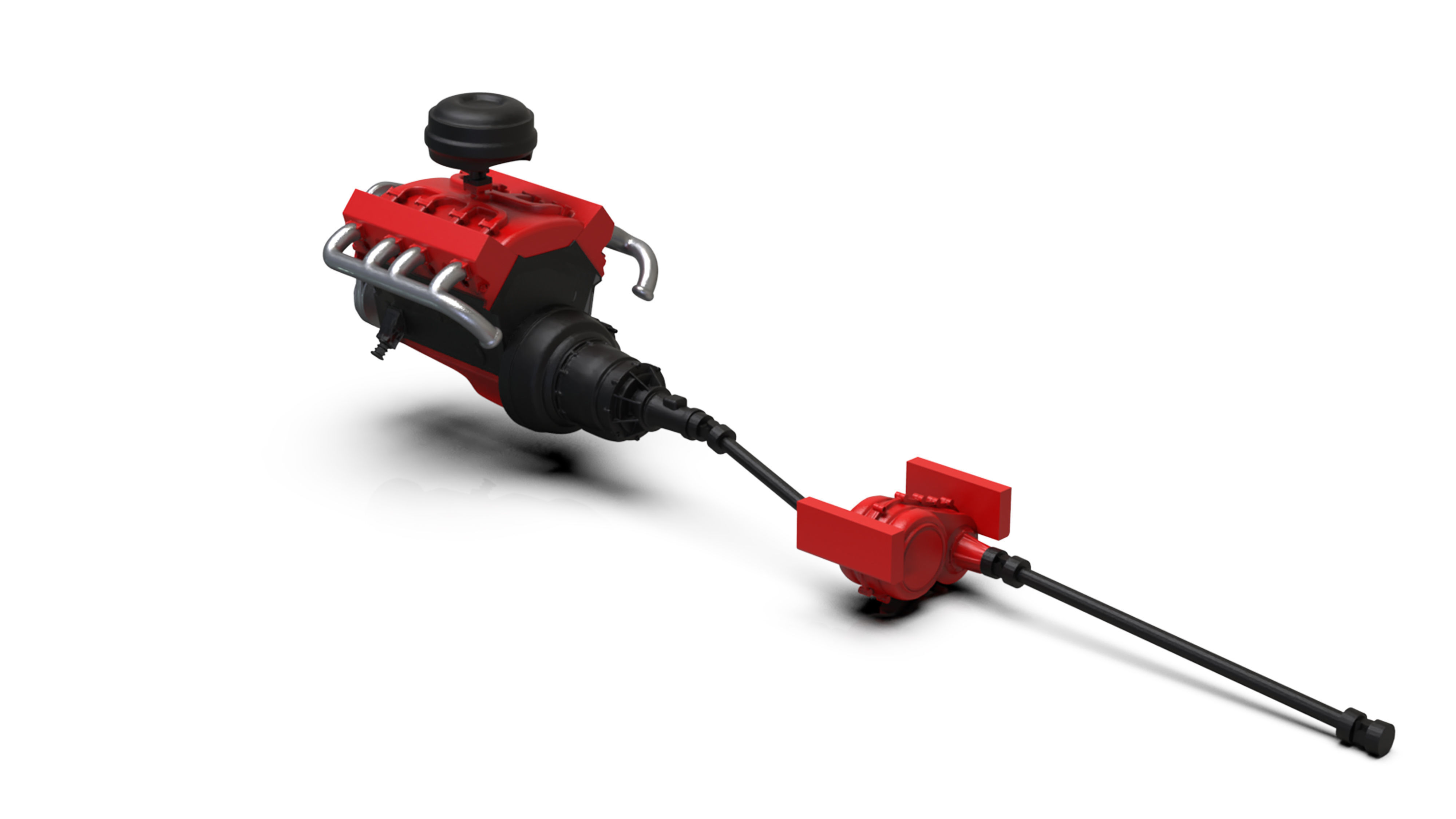 V8 Engine download Free 3D model KIT for old pickup truck Free 3D print model_14