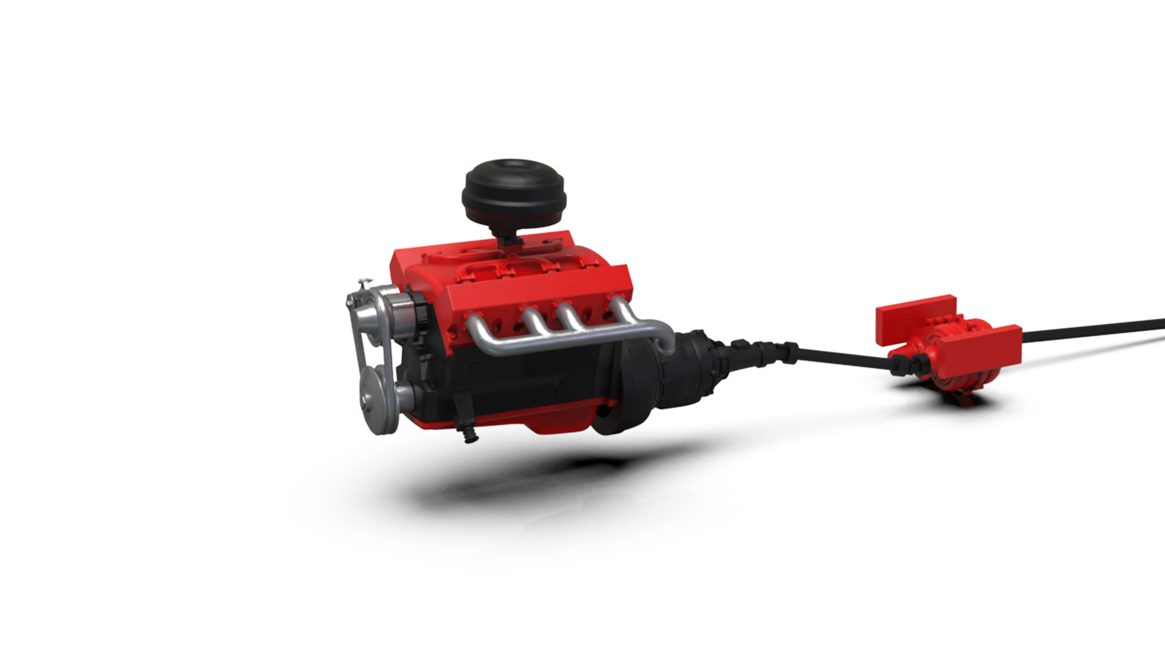 V8 Engine download Free 3D model KIT for old pickup truck Free 3D print model_13