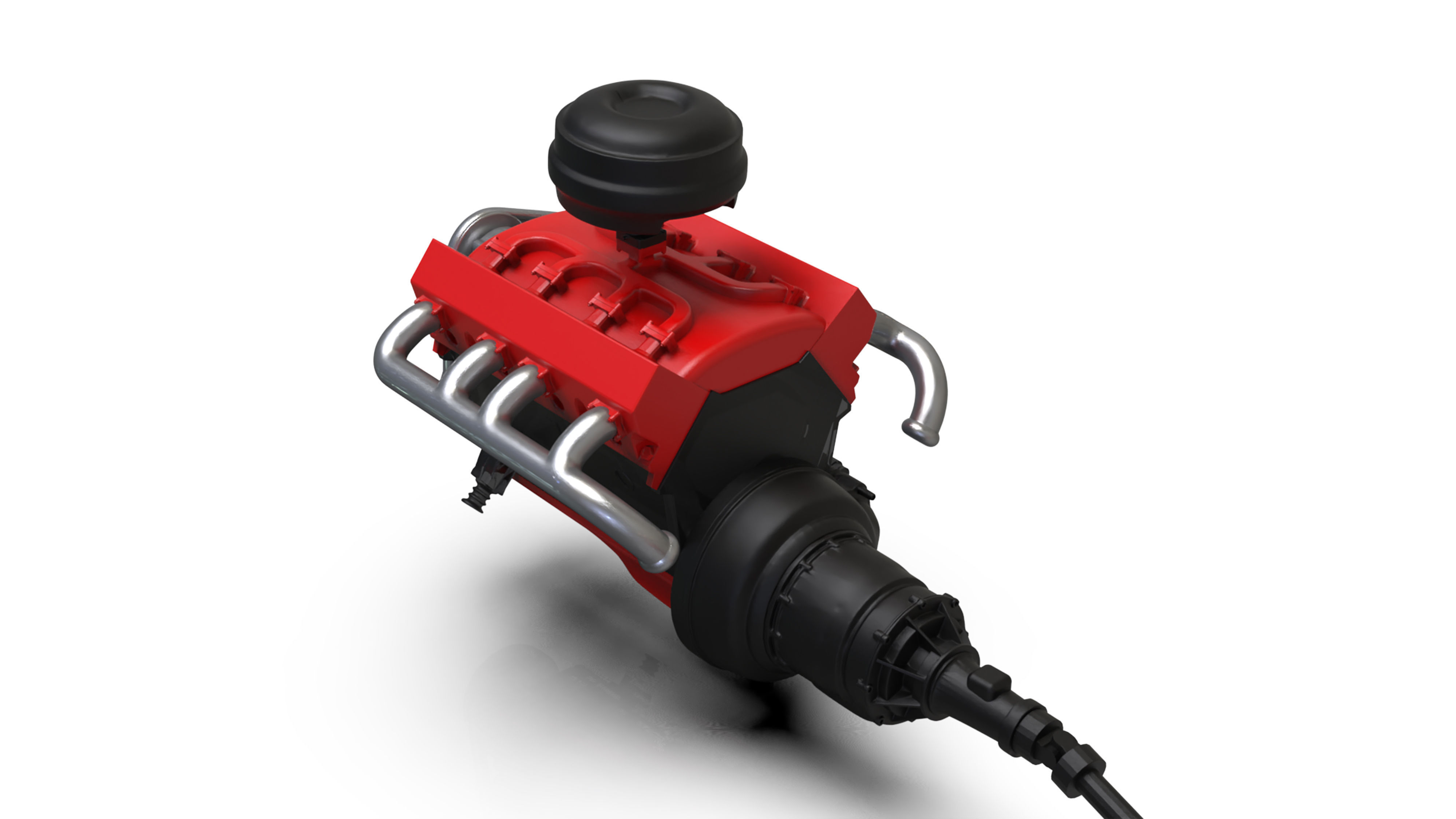 V8 Engine download Free 3D model KIT for old pickup truck Free 3D print model_16