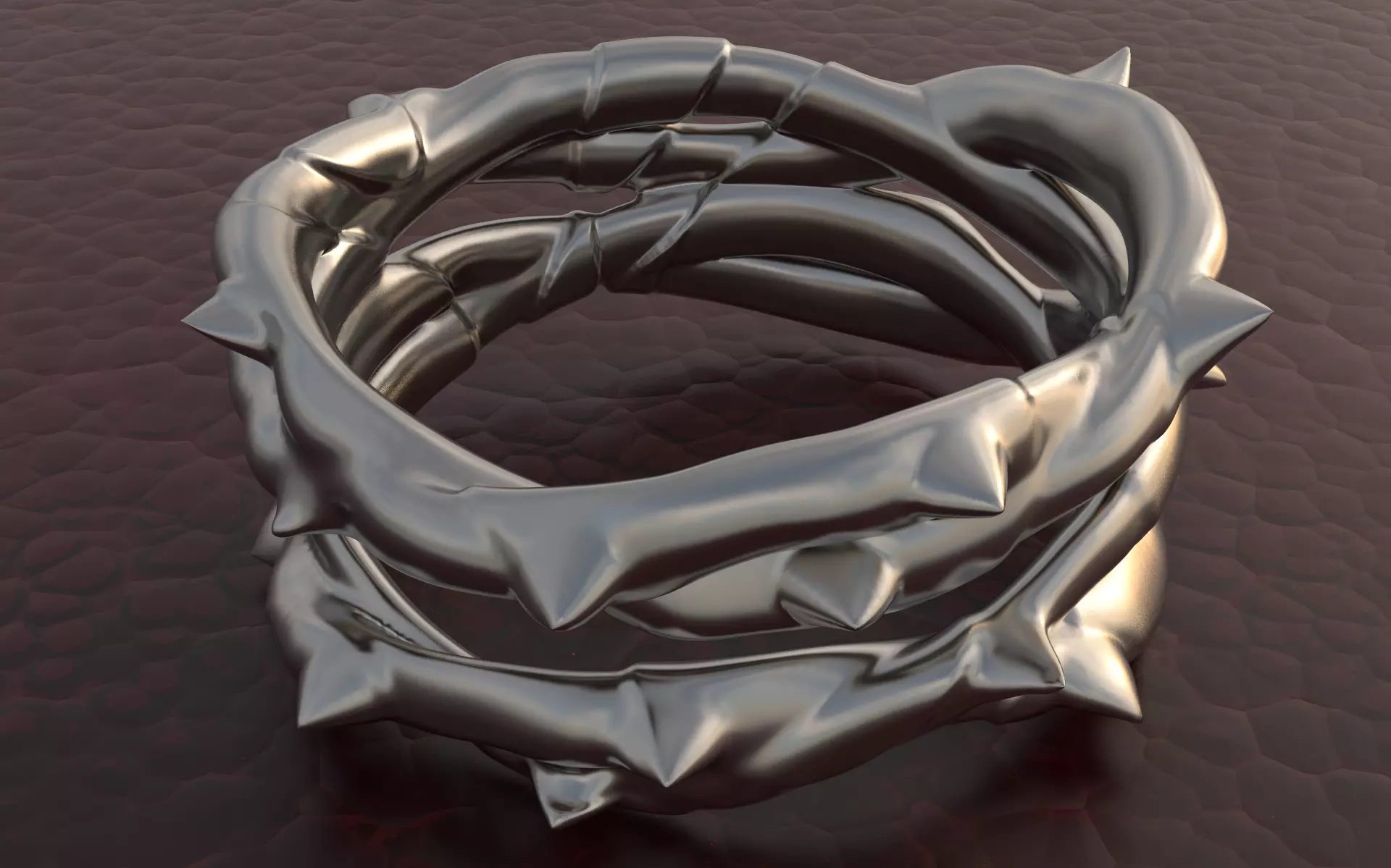 Jesus crown ring 3D print model
