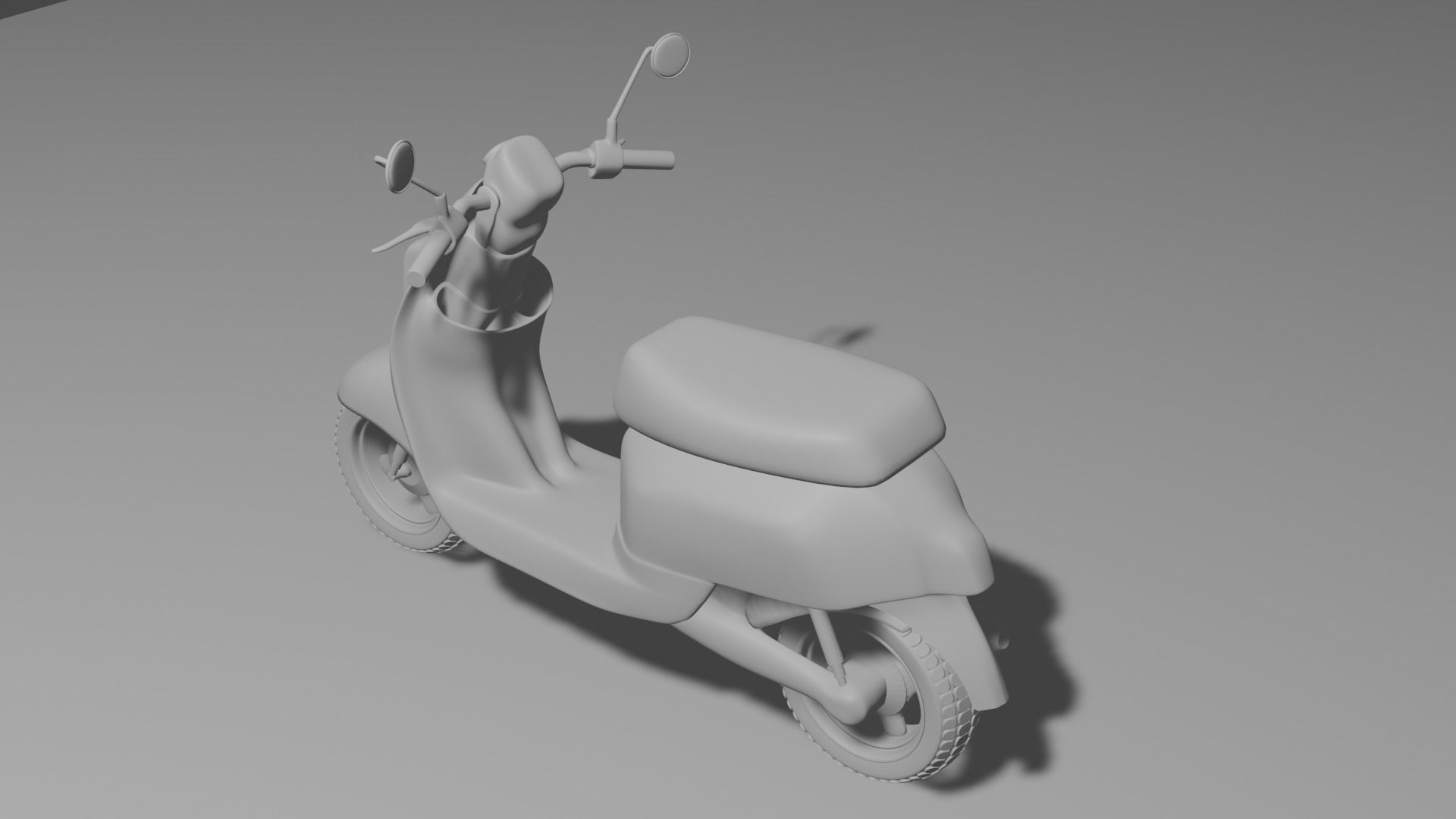 Toy Scotter Low-poly 3D model_4