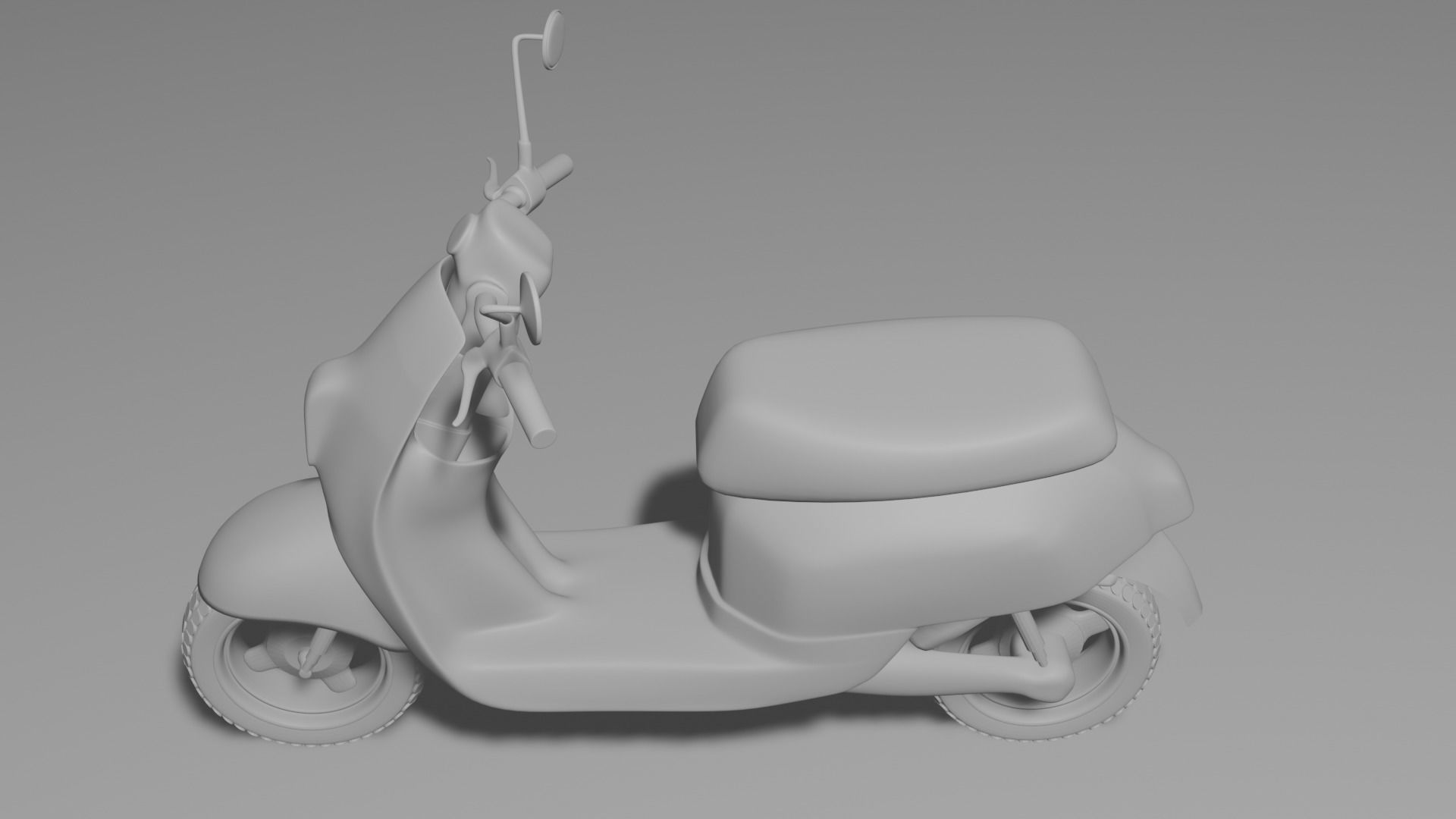 Toy Scotter Low-poly 3D model_3