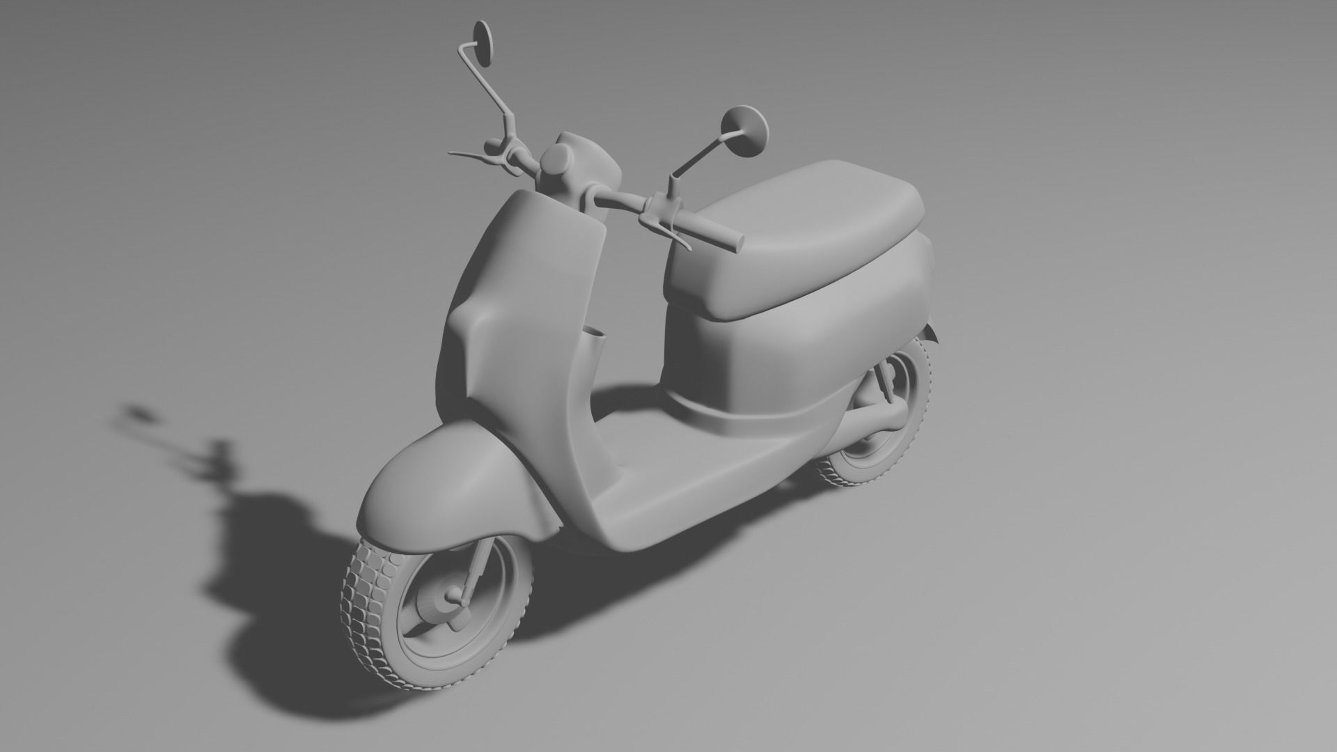 Toy Scotter Low-poly 3D model_2