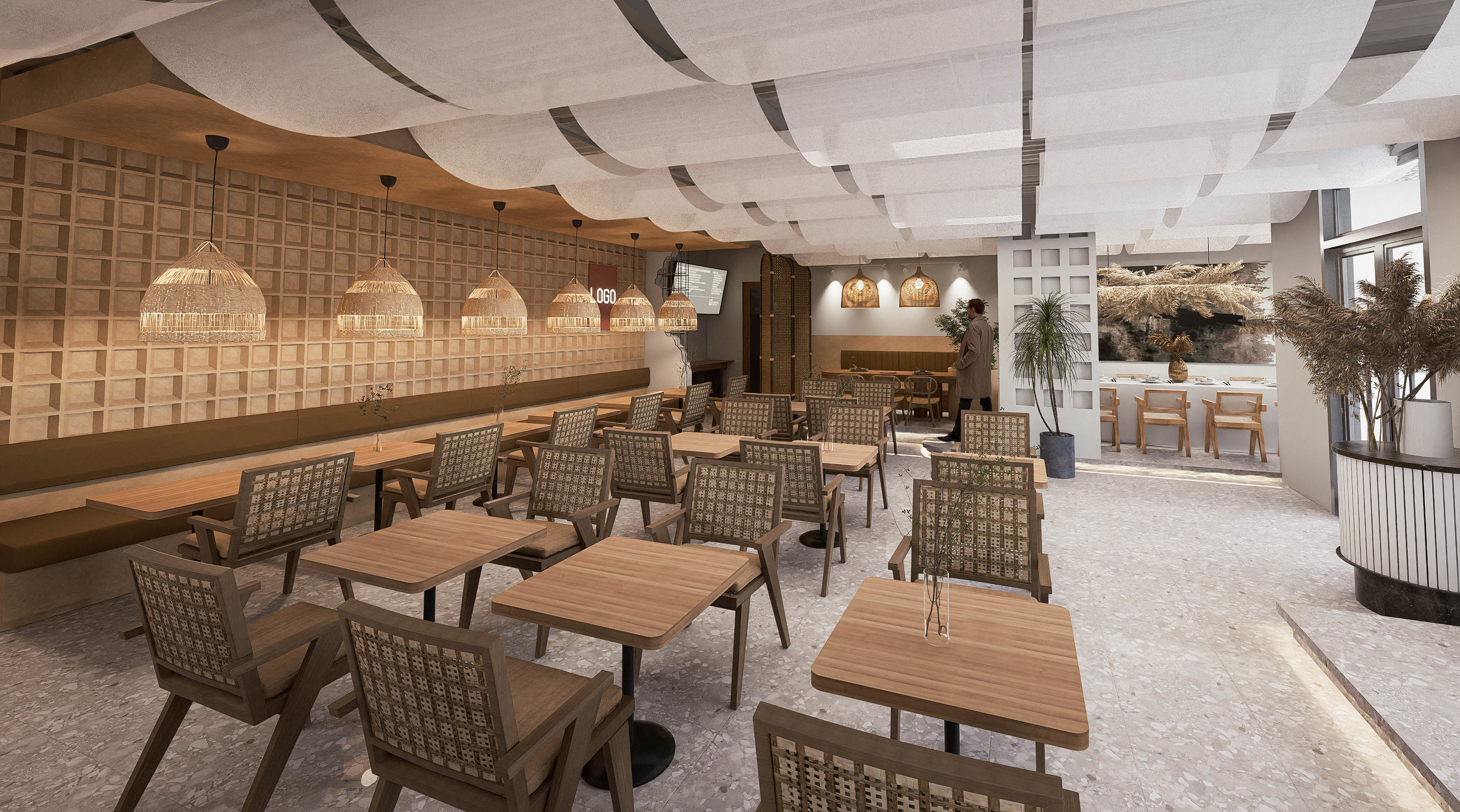 Restaurant 3D model_3