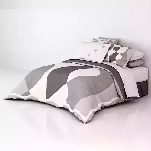 MODERN DOUBLE BED 3D MODEL