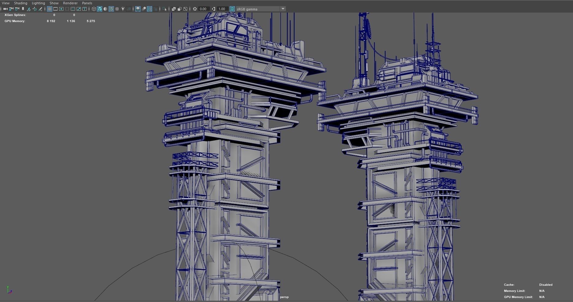 115 Sci-fi Buildings KITBASH parts and 7 Unique Sci-fi BUILDINGS 3D Model Collection_64