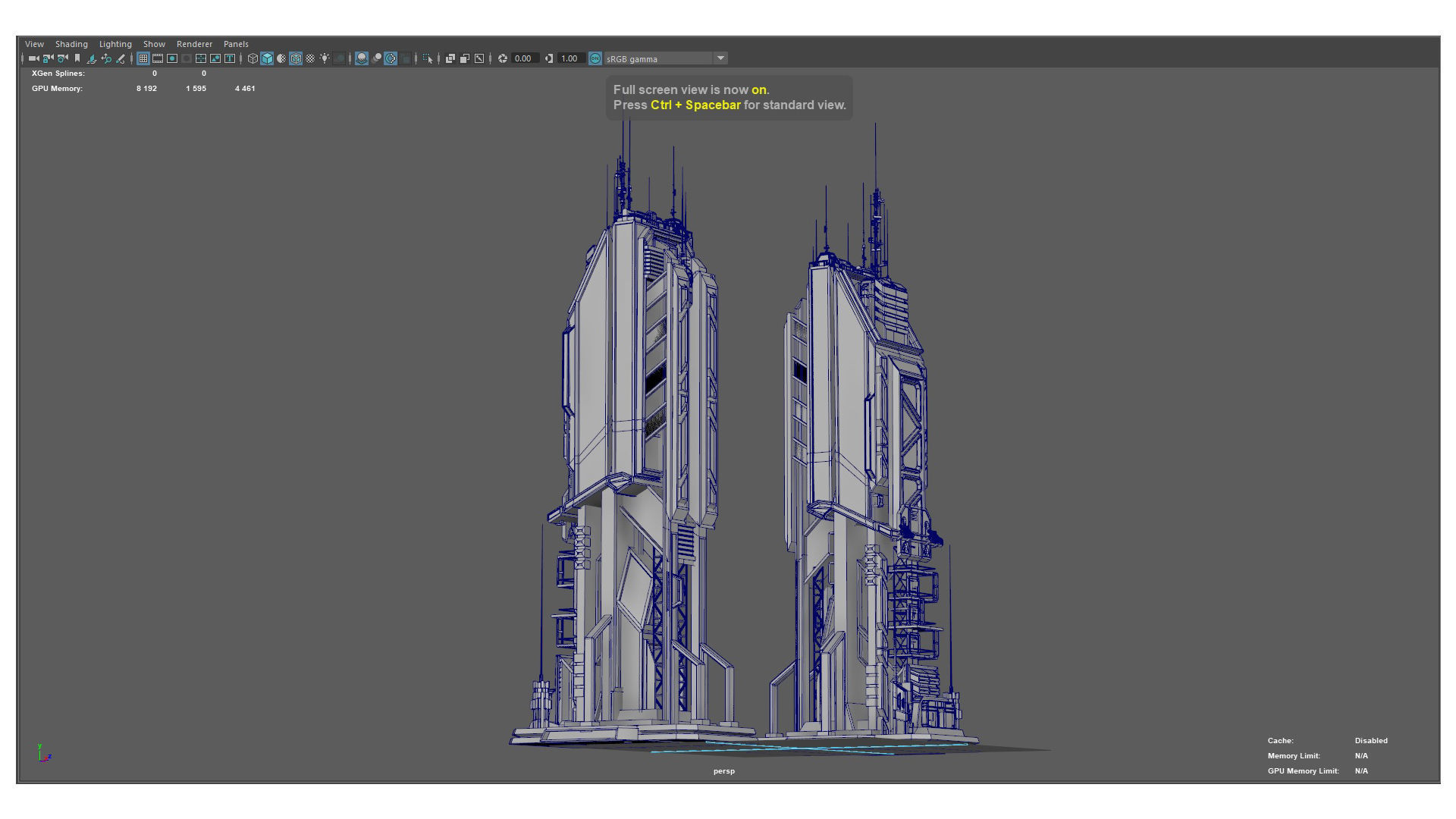 115 Sci-fi Buildings KITBASH parts and 7 Unique Sci-fi BUILDINGS 3D Model Collection_54