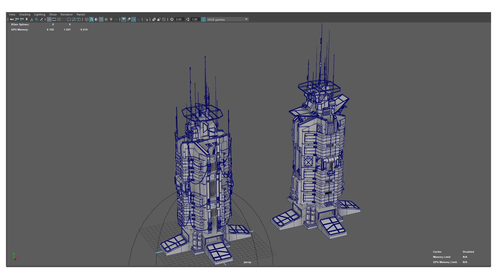 115 Sci-fi Buildings KITBASH parts and 7 Unique Sci-fi BUILDINGS 3D Model Collection_71