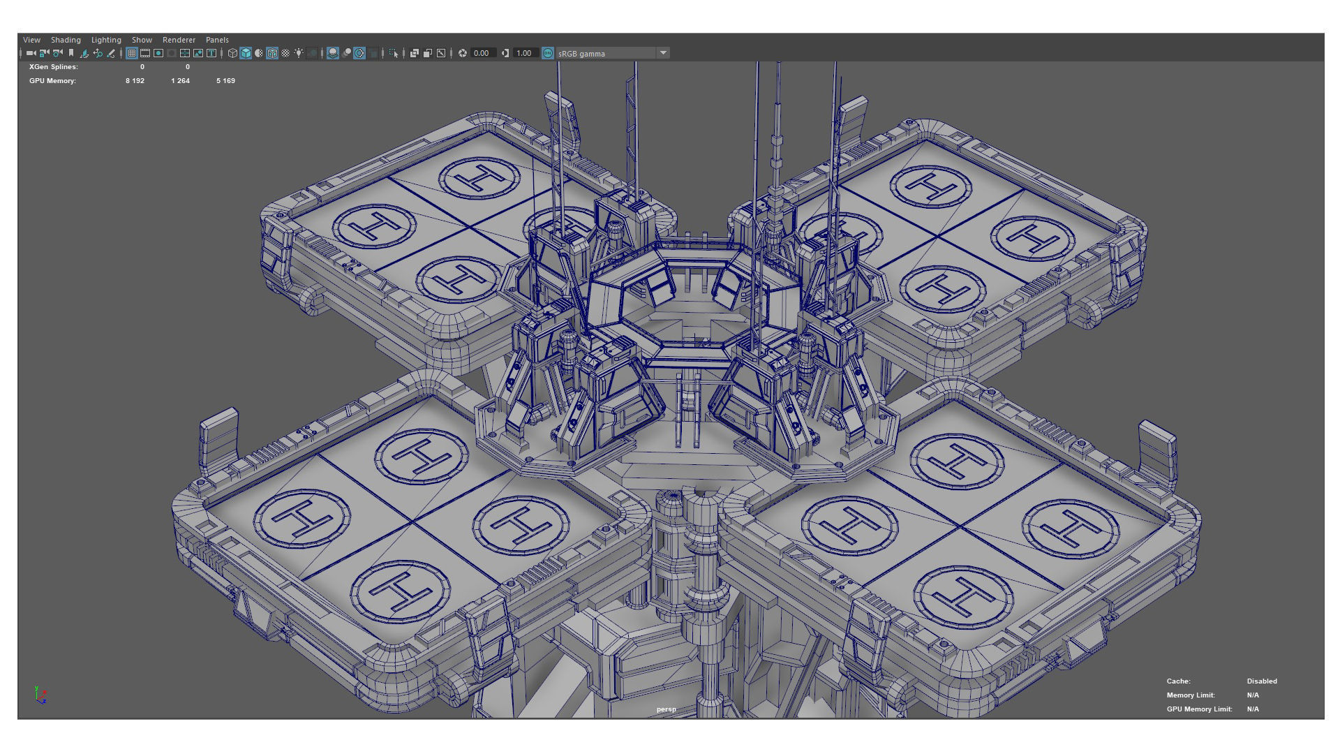 115 Sci-fi Buildings KITBASH parts and 7 Unique Sci-fi BUILDINGS 3D Model Collection_79