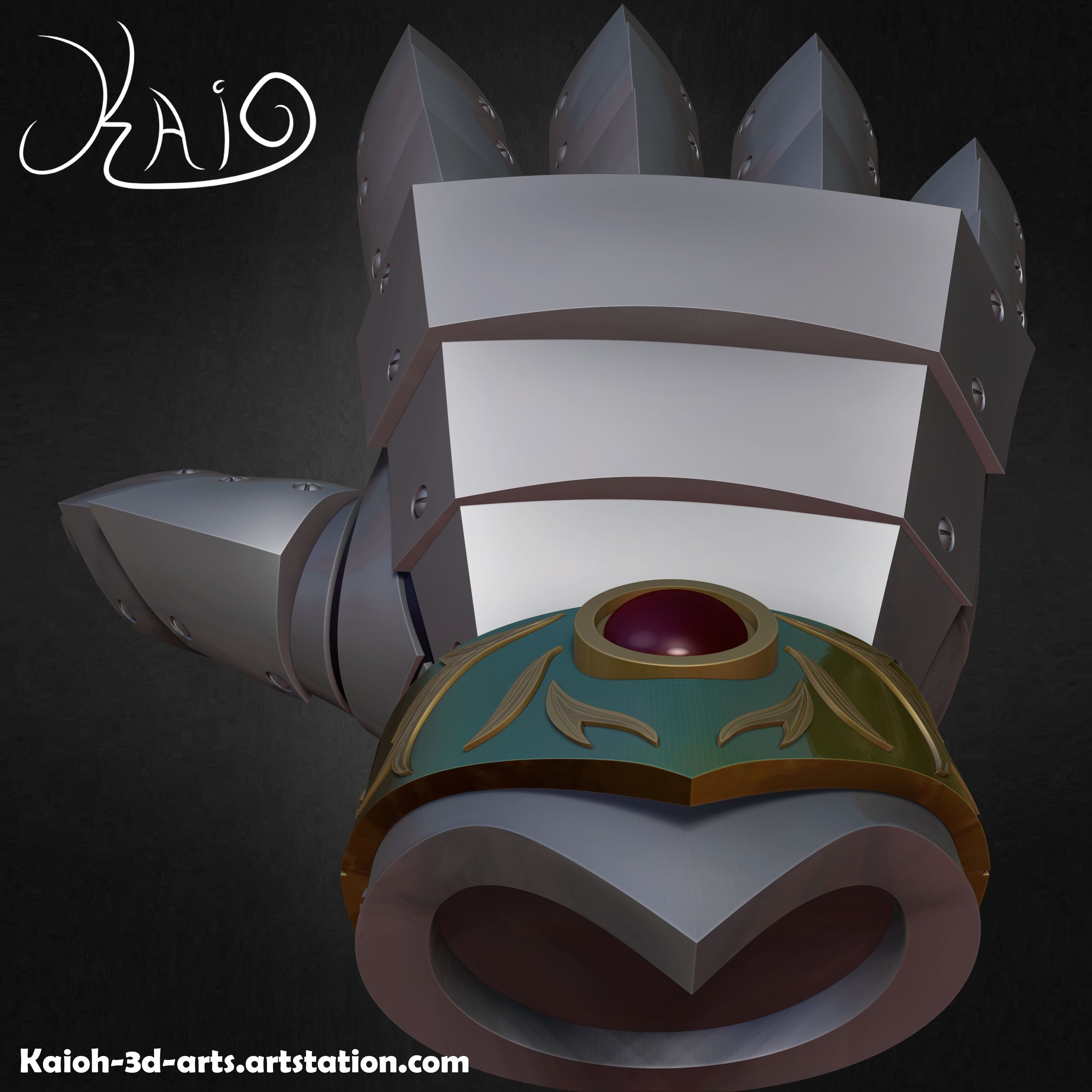 Sonic and the Black Knight - Sonic Gauntlet - Cosplayer Version 3D print model_9