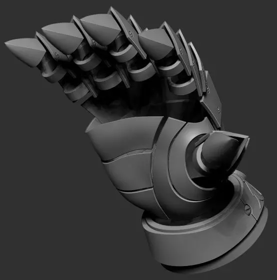 Sonic and the Black Knight - Sonic Gauntlet - Cosplayer Version 3D print model_0
