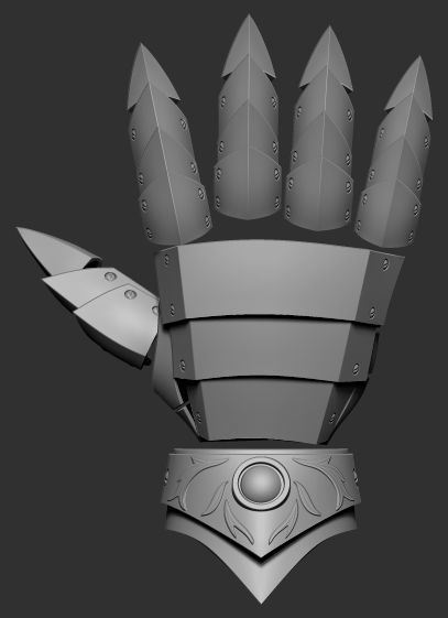 Sonic and the Black Knight - Sonic Gauntlet - Cosplayer Version 3D print model_2