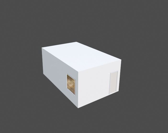 Modern Bedroom Scene 3D model_10
