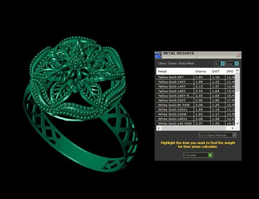 Gold Ring 39 3D print model_5