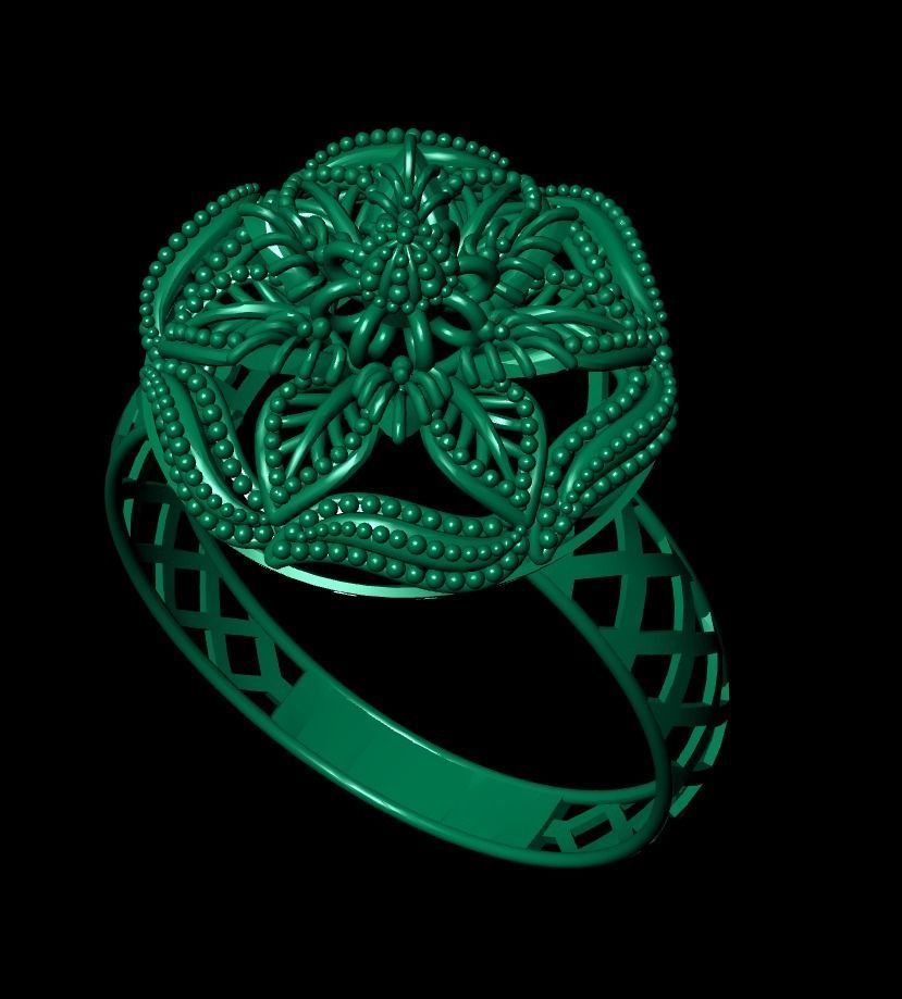 Gold Ring 39 3D print model_4