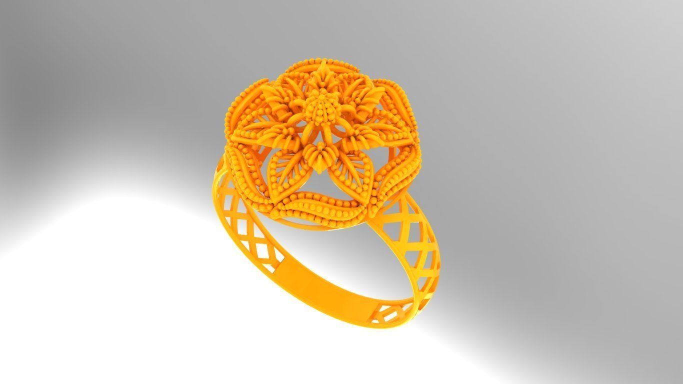 Gold Ring 39 3D print model_3