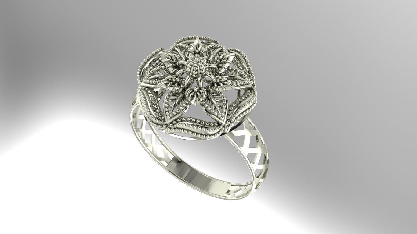 Gold Ring 39 3D print model_1