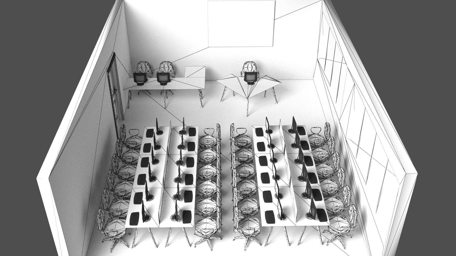 PC Training Classroom 3D model_16