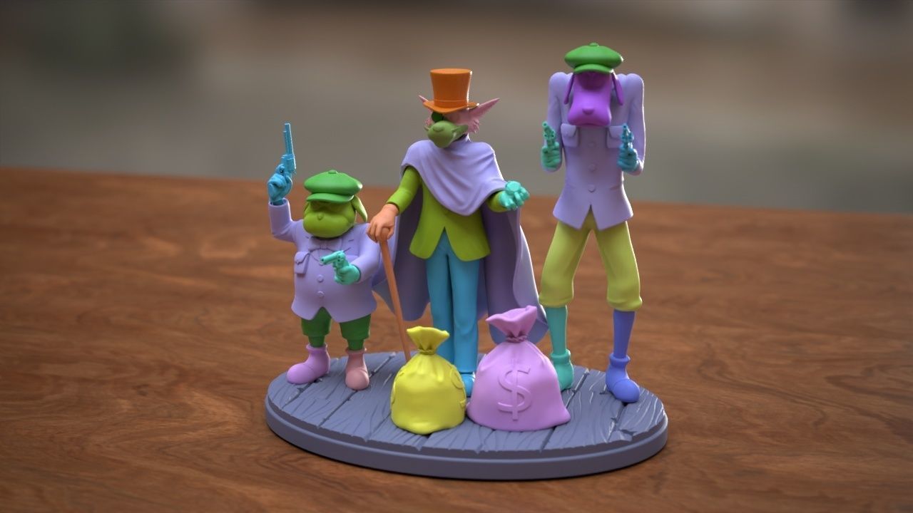 Moriarty gang 3D print model_10
