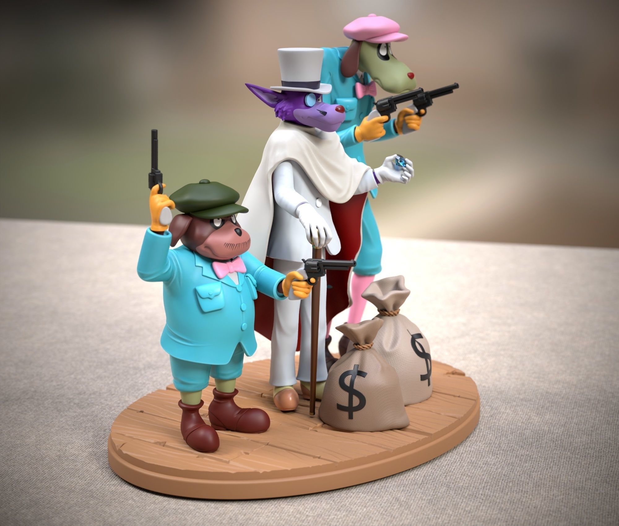 Moriarty gang 3D print model_7