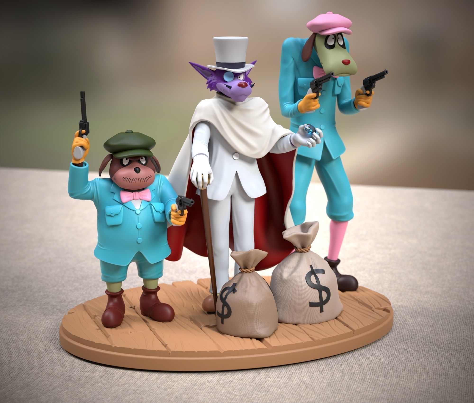 Moriarty gang 3D print model_6
