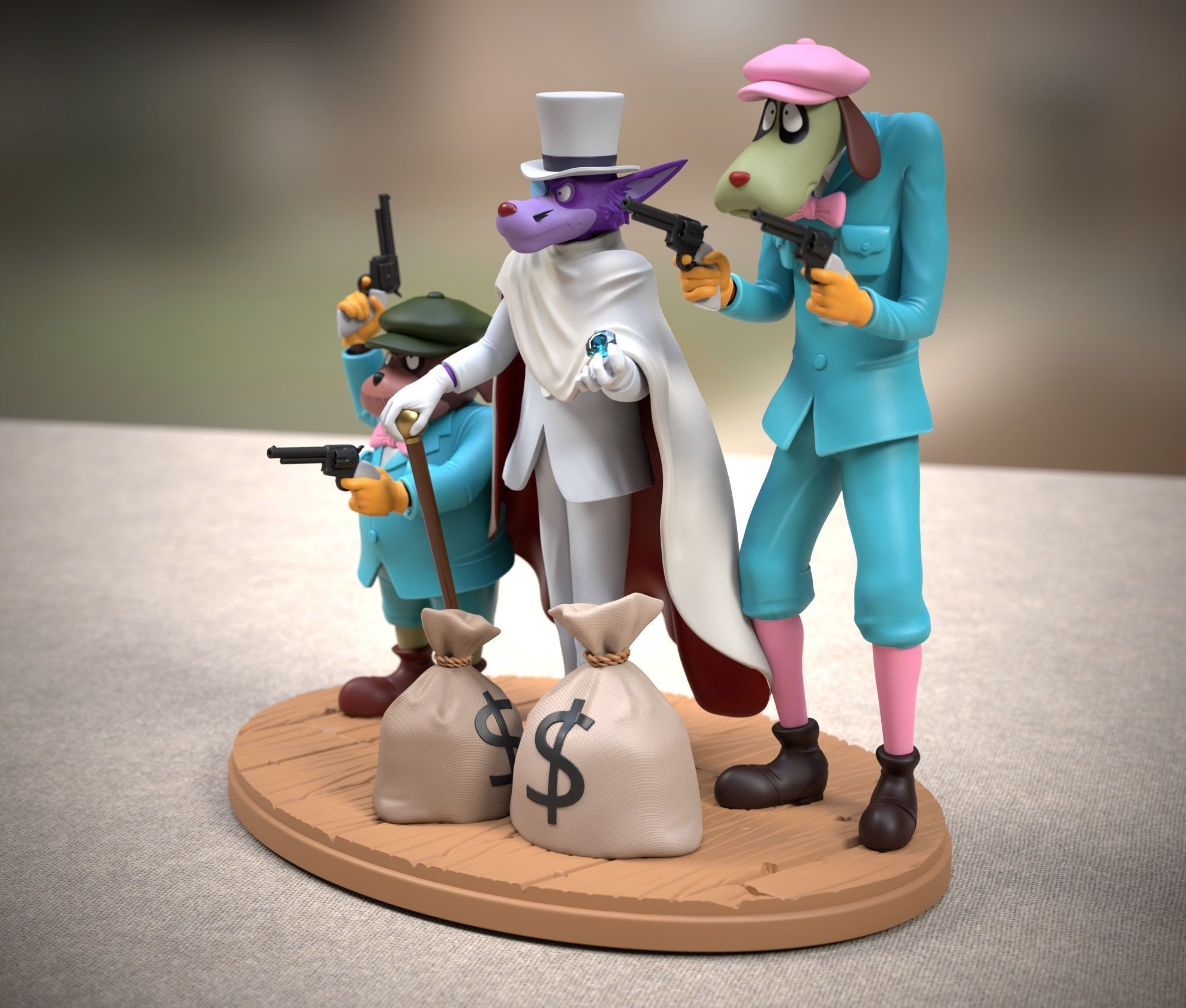 Moriarty gang 3D print model_9