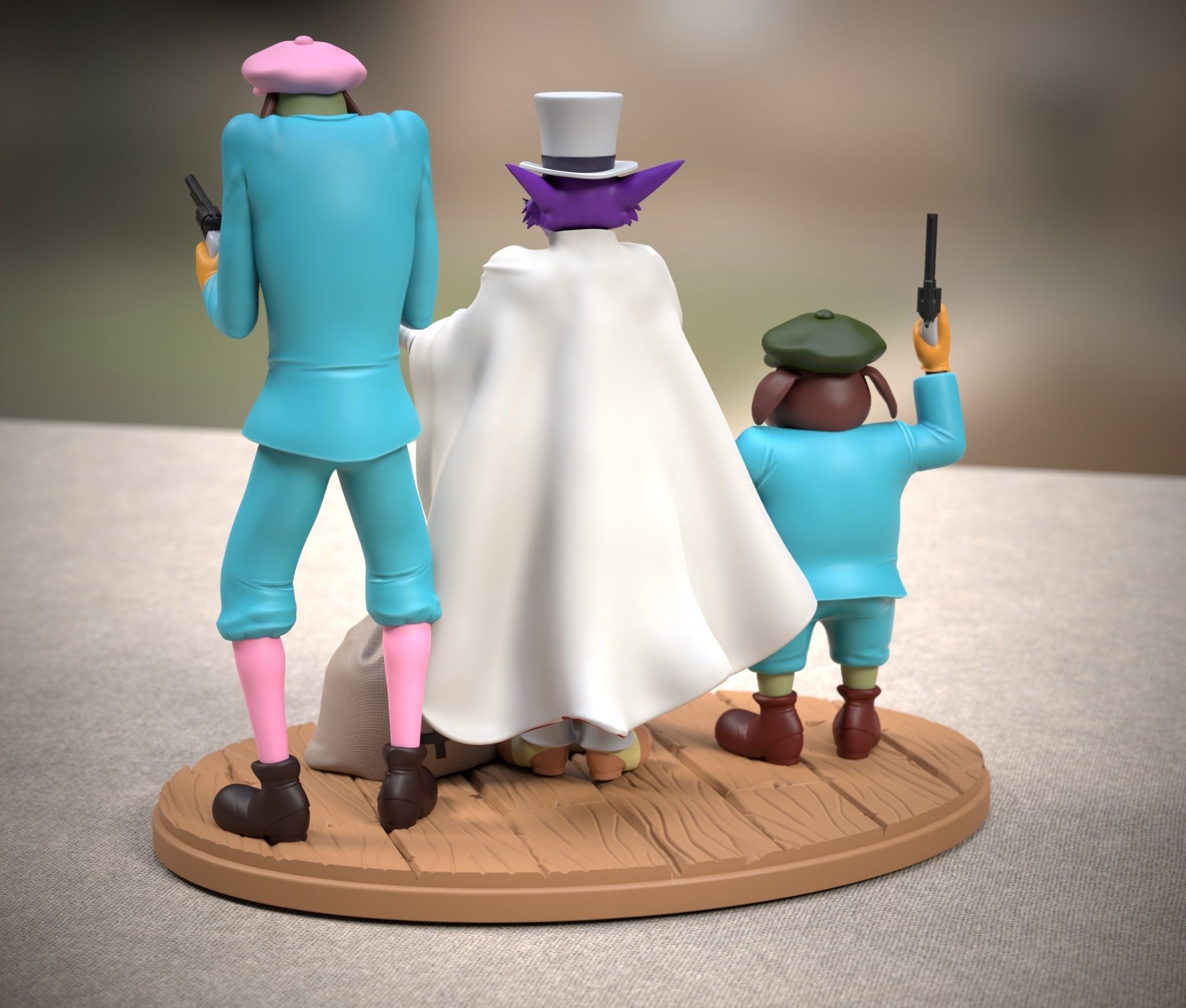 Moriarty gang 3D print model_8