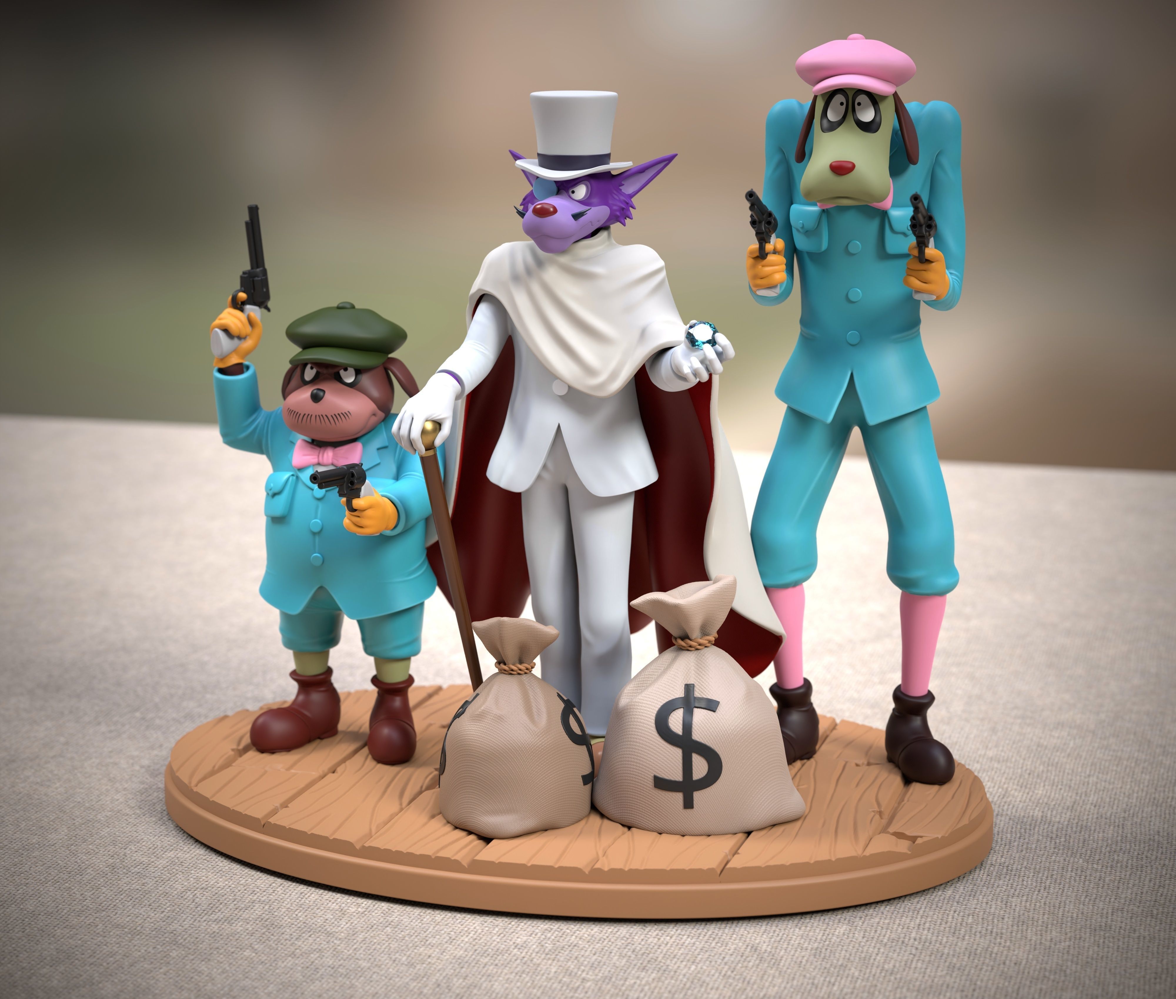 Moriarty gang 3D print model_5