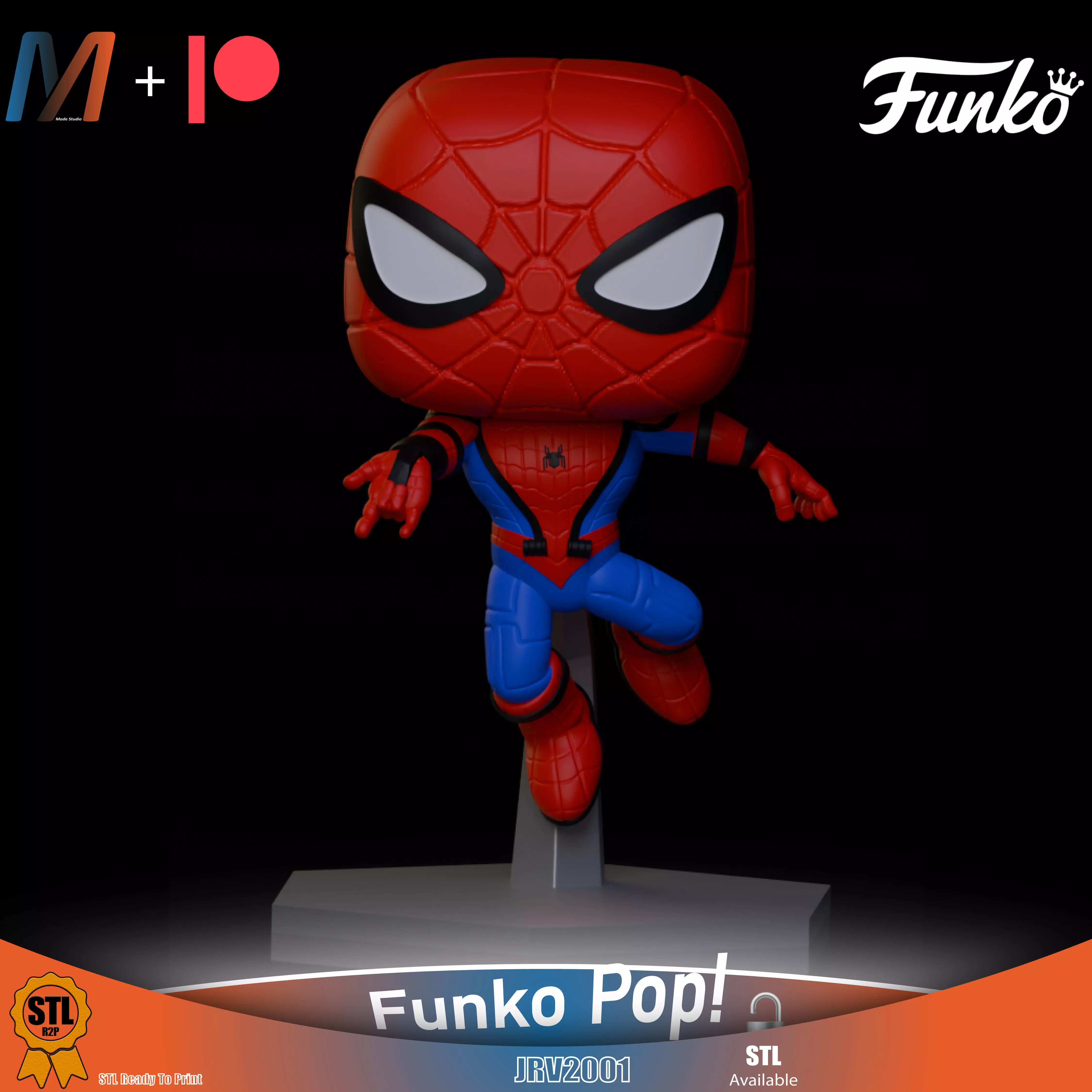 JRV2001 POP CIVIL WAR SPIDER-MAN 3D print model