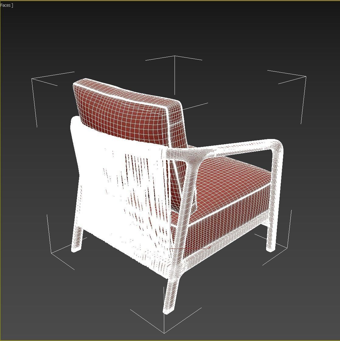 Flexform Crono Low-poly 3D model_23