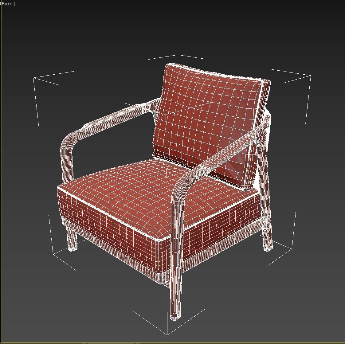 Flexform Crono Low-poly 3D model_20