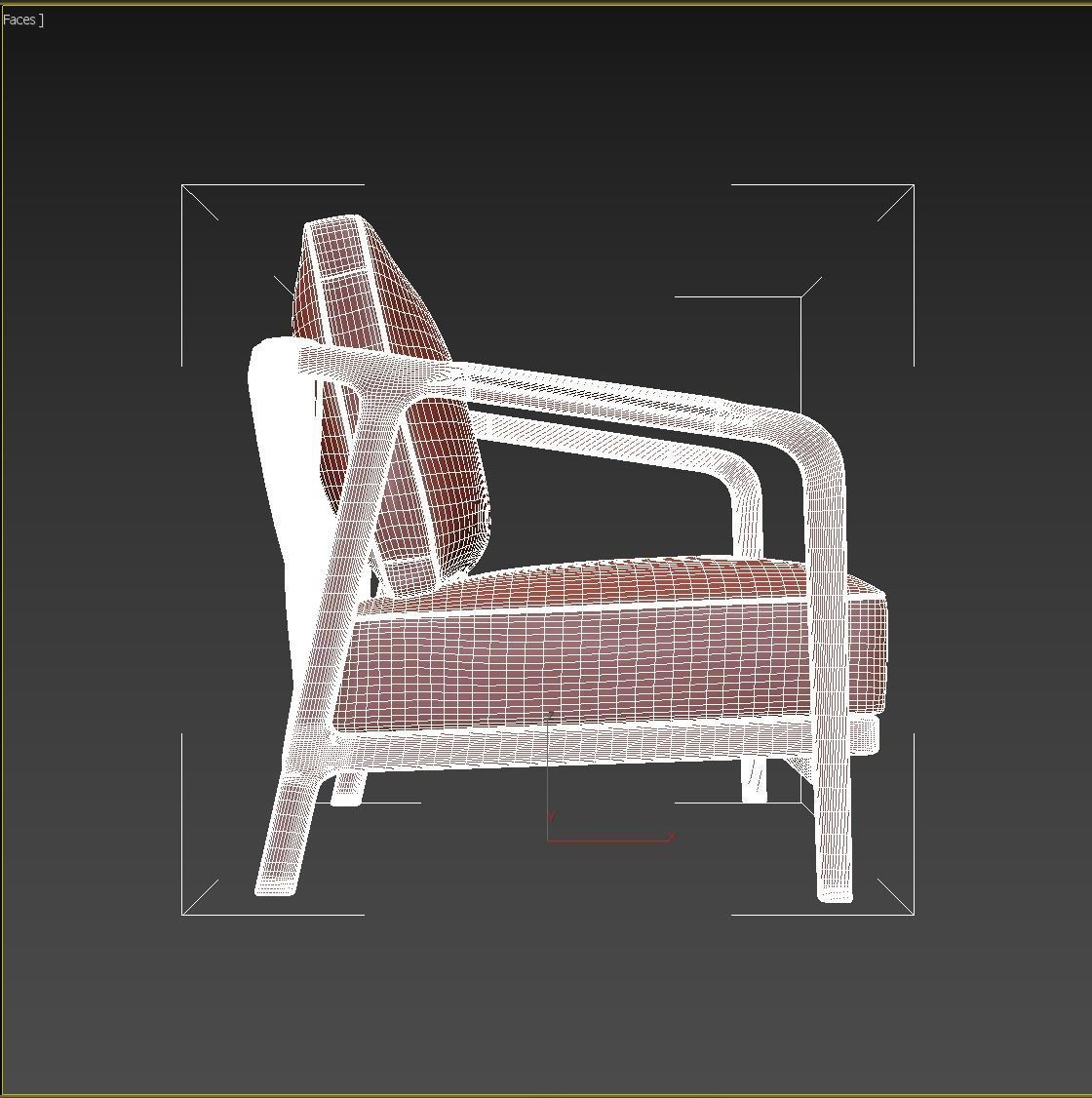 Flexform Crono Low-poly 3D model_17