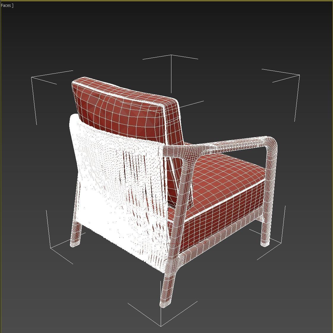 Flexform Crono Low-poly 3D model_22