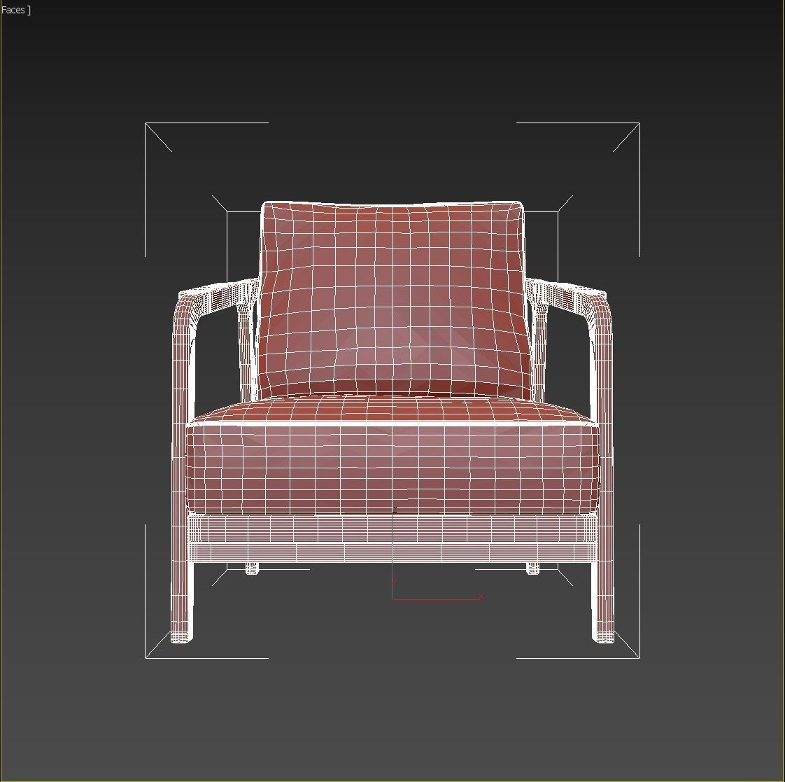 Flexform Crono Low-poly 3D model_10