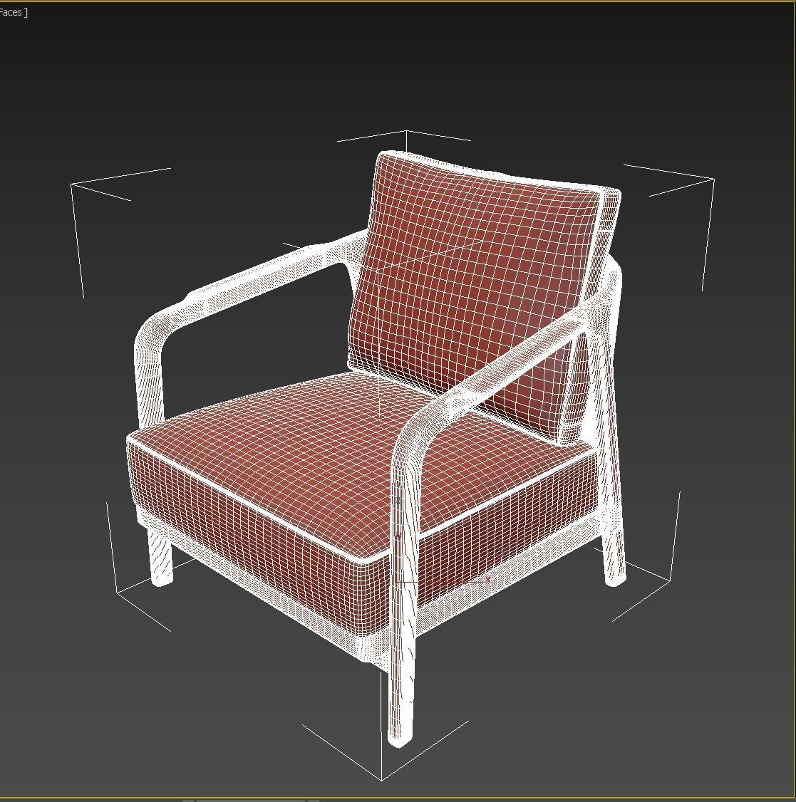 Flexform Crono Low-poly 3D model_21