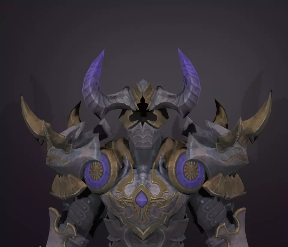 knight king 3D model_0