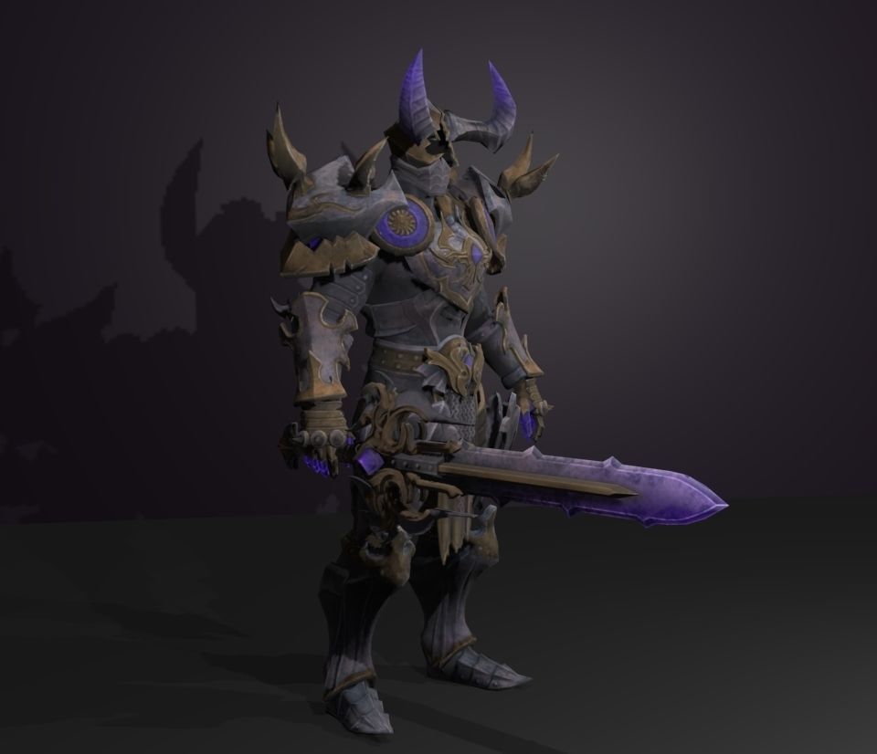 knight king 3D model_3